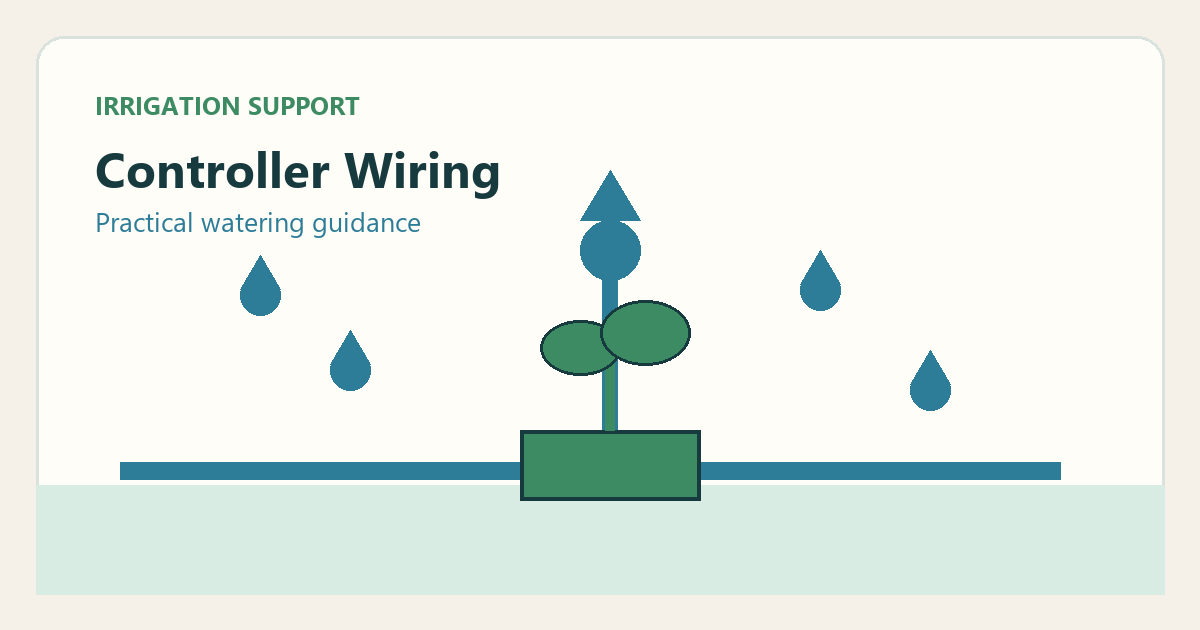 Simple irrigation illustration for controller wiring complete guide
