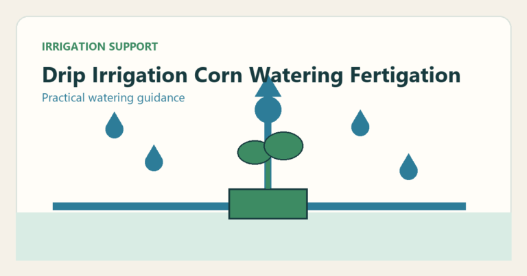 Simple irrigation illustration for drip irrigation for corn complete watering fertigation guide