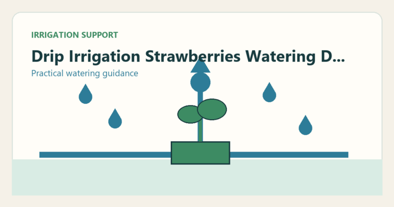 Simple irrigation illustration for drip irrigation for strawberries complete watering disease guide