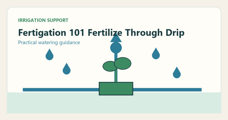 Simple irrigation illustration for fertigation 101 how to fertilize through drip irrigation systems
