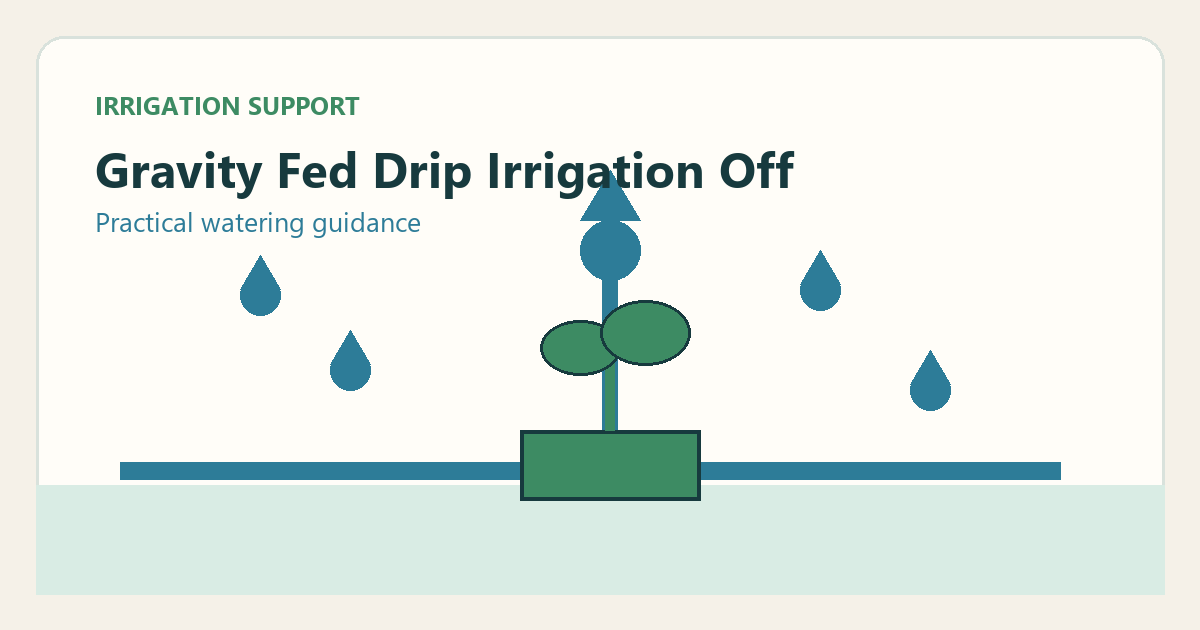 Simple irrigation illustration for gravity fed drip irrigation complete off grid tank system guide