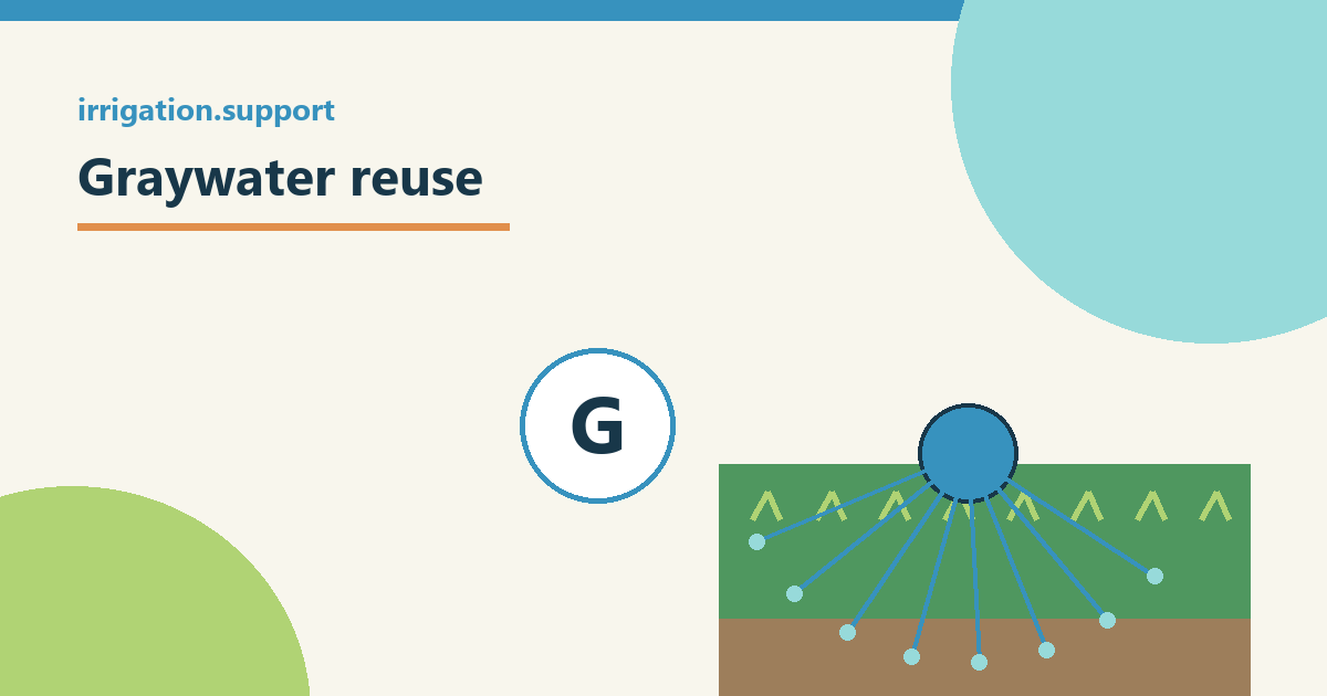Simple irrigation illustration for graywater reuse