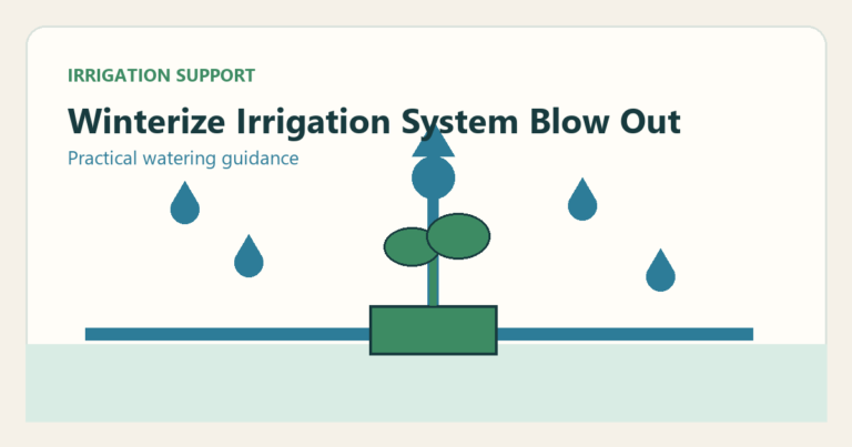 Simple irrigation illustration for how to winterize your irrigation system complete blow out guide