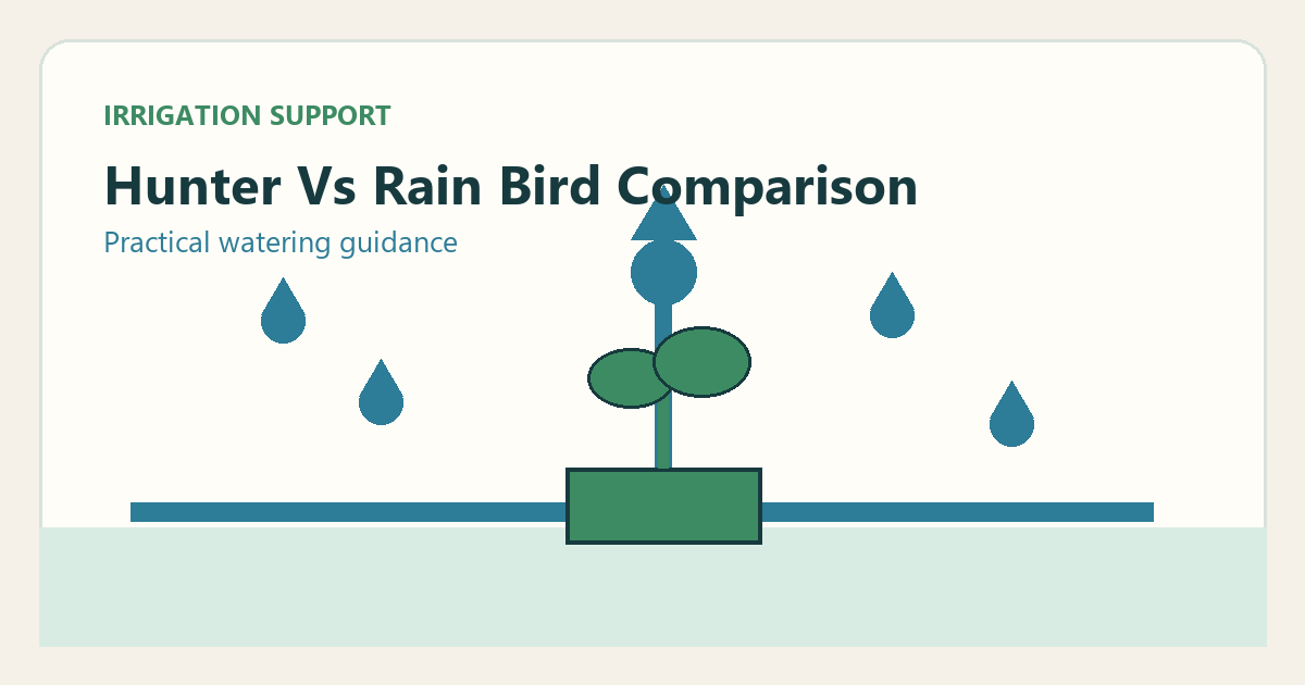 Simple irrigation illustration for hunter vs rain bird complete comparison