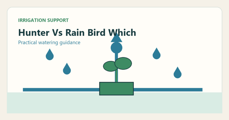 Simple irrigation illustration for hunter vs rain bird which sprinkler brand is better