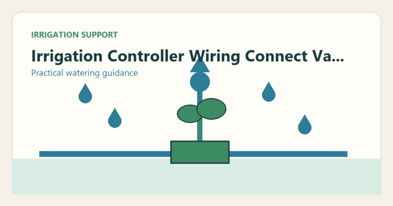 Simple irrigation illustration for irrigation controller wiring how to connect valves sensors and power