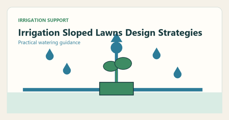 Simple irrigation illustration for irrigation for sloped lawns design strategies for hillside watering