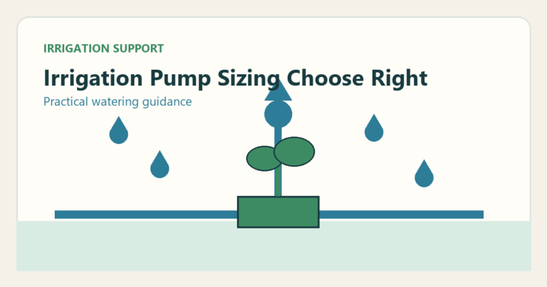 Simple irrigation illustration for irrigation pump sizing guide how to choose the right pump