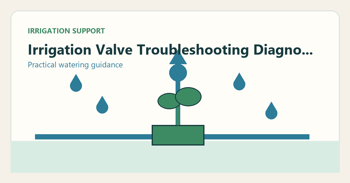 Simple irrigation illustration for irrigation valve troubleshooting complete diagnostic repair guide