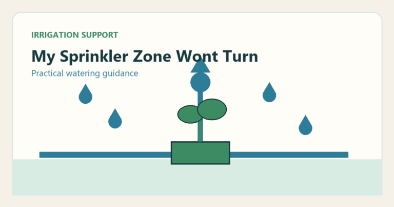 Simple irrigation illustration for my sprinkler zone wont turn on complete troubleshooting guide