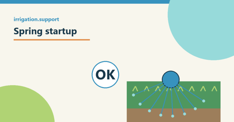 Simple irrigation illustration for spring startup
