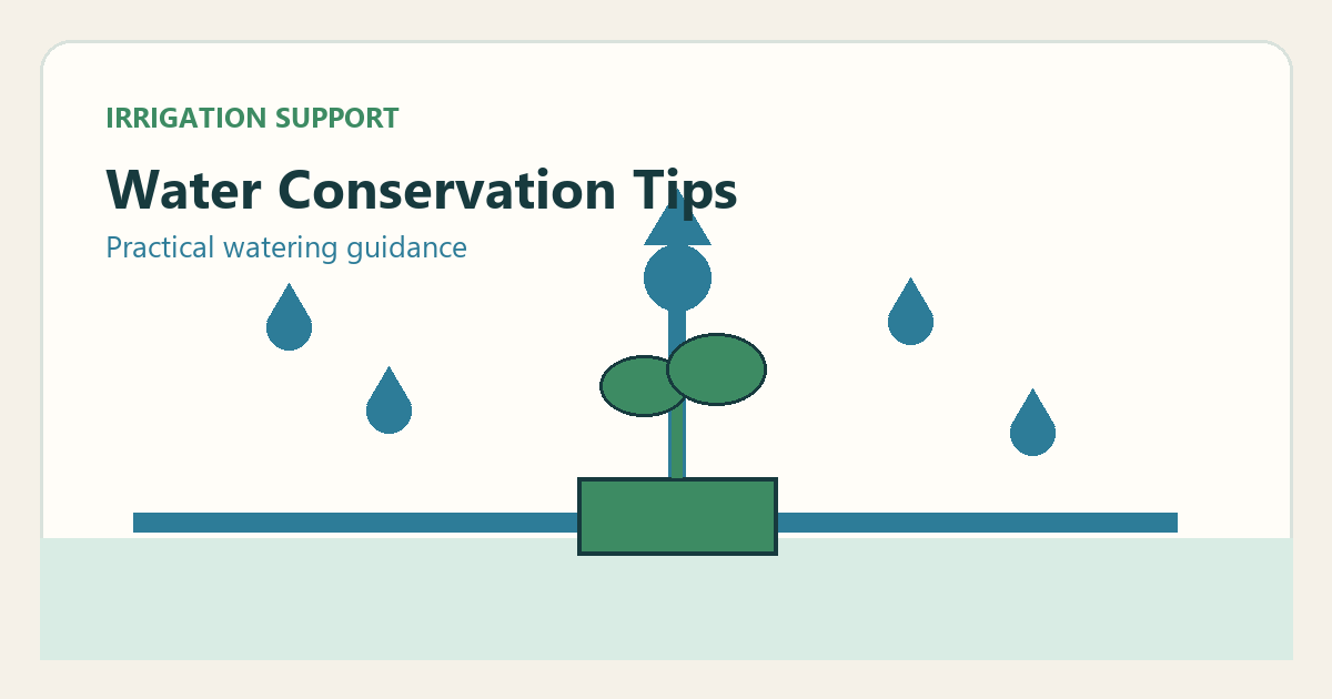 Simple irrigation illustration for water conservation tips complete guide